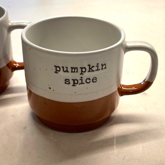 Hello Pumpkin Spice Fall Coffee Mug Set of 2 Ceramic - Picture 5 of 8